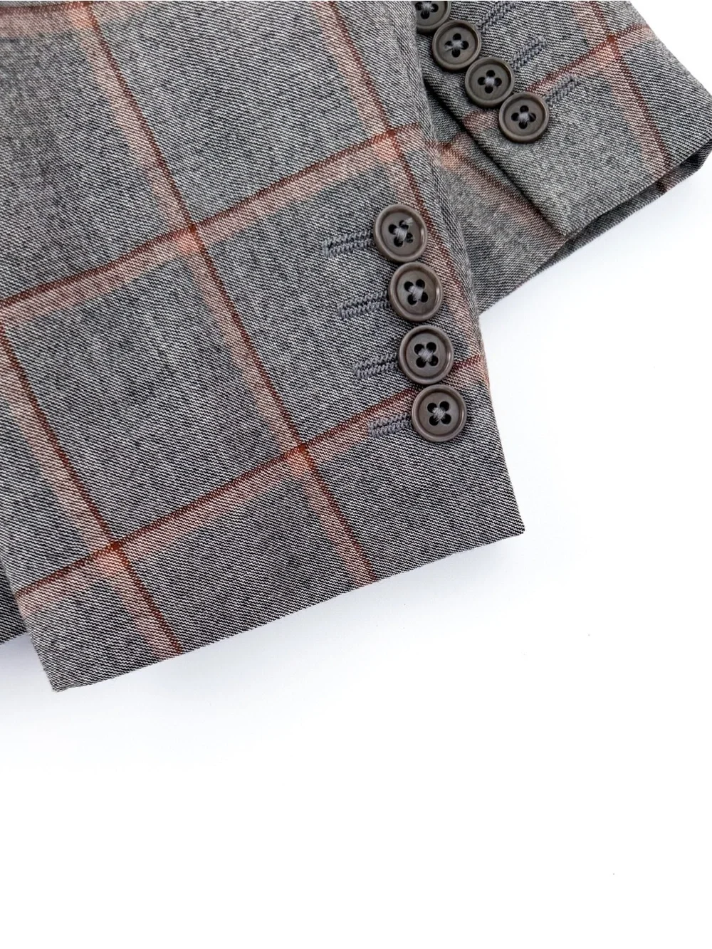NWT NEW Armani Collezioni Gray Plaid Italian Wool Sport Coat Windowpane 40R